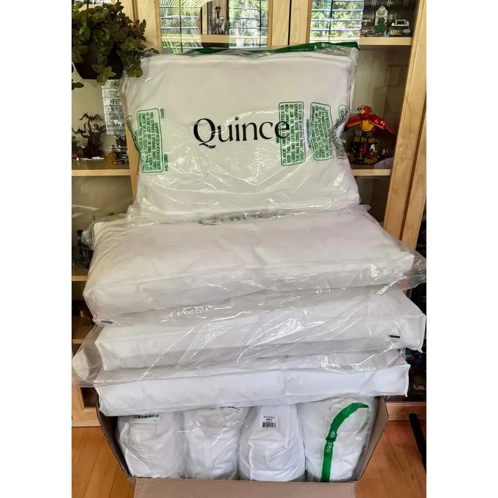 Quince Premium Goose Down Pillow in KING Size SOFT Fill